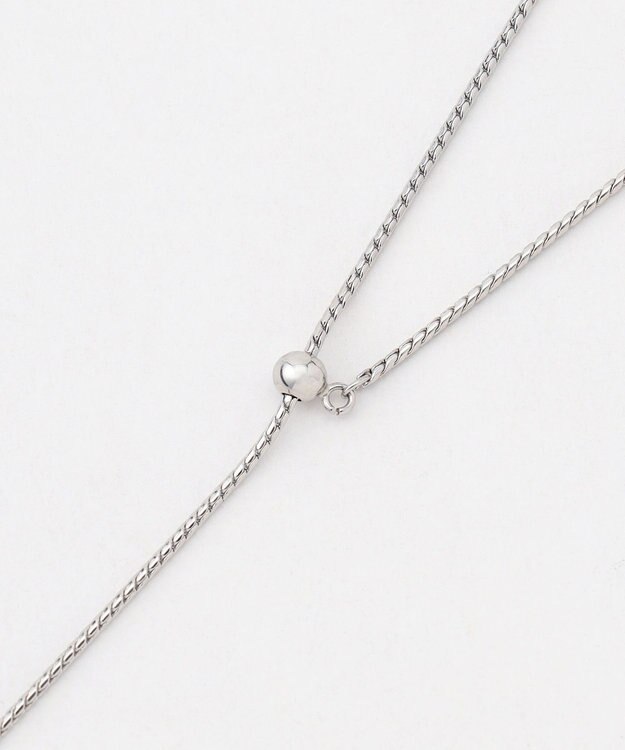 23区 1粒パール ラリエット ネックレス シルバー系