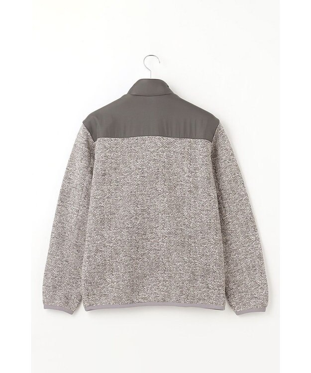 DAKS ツイーディフリース ブルゾン ライトグレー