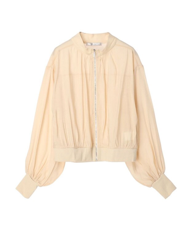 Green Parks Ｂ．シアーギャザーブルゾン Light Beige