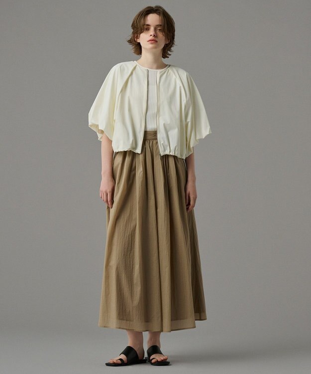 uncrave 【撥水・接触冷感・UVカット・洗濯機洗い可】マルチファンクションナイロン ２WAYブルゾン（uncrave STANDARD） ホワイト