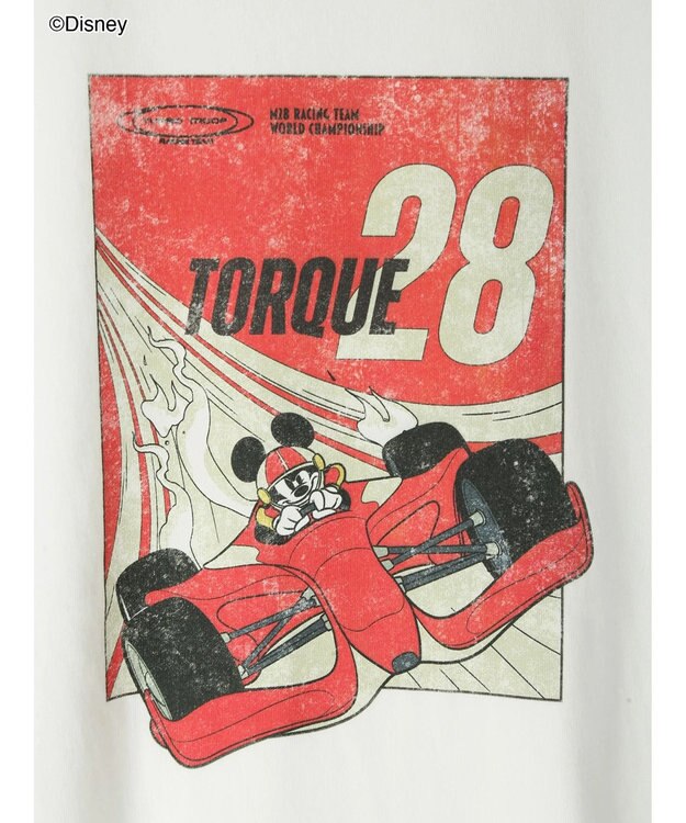 Te chichi 【Disney】MICKEY/フロントプリントTシャツ オフホワイト