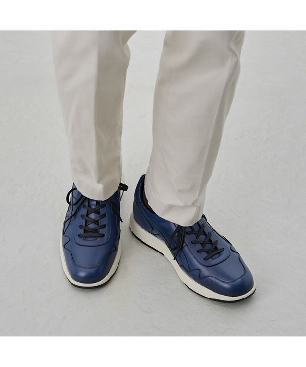 ASICS WALKING RUNWALK TRAD SNEAKER 3E ネイビーブルー