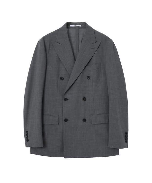DAKS ウールダブルブレストジャケット グレー