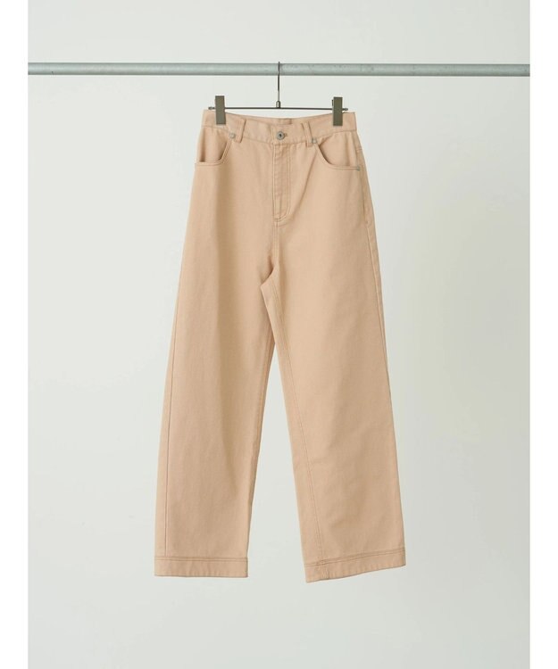 earth music&ecology コットンツイルバギーパンツ Beige