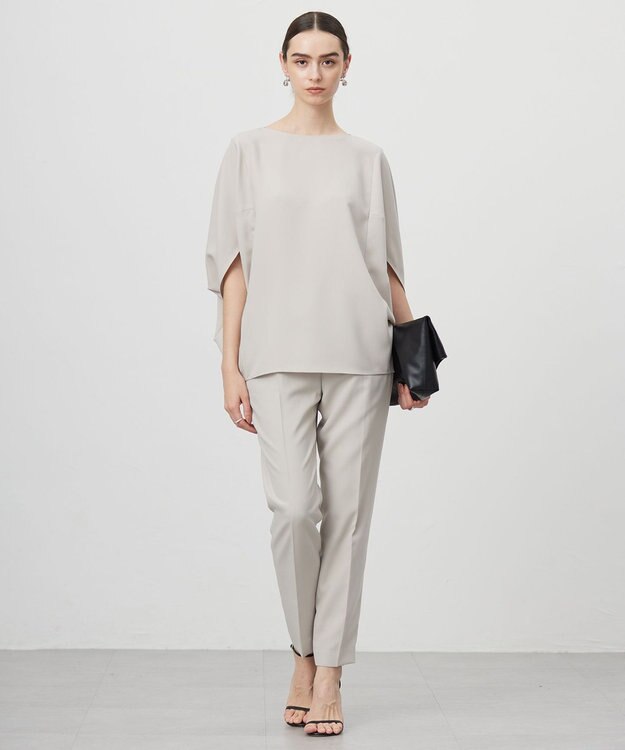 ICB L 【新色追加・WEB限定カラーあり・接触冷感・UVケア・速乾・防シワ・洗える】 FluidBackSatin  ドロストパンツ トープ系