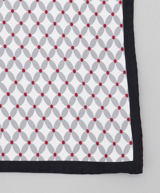 GOTAIRIKU 日本製【シルク100％】シーズナルチーフ ブラック系8