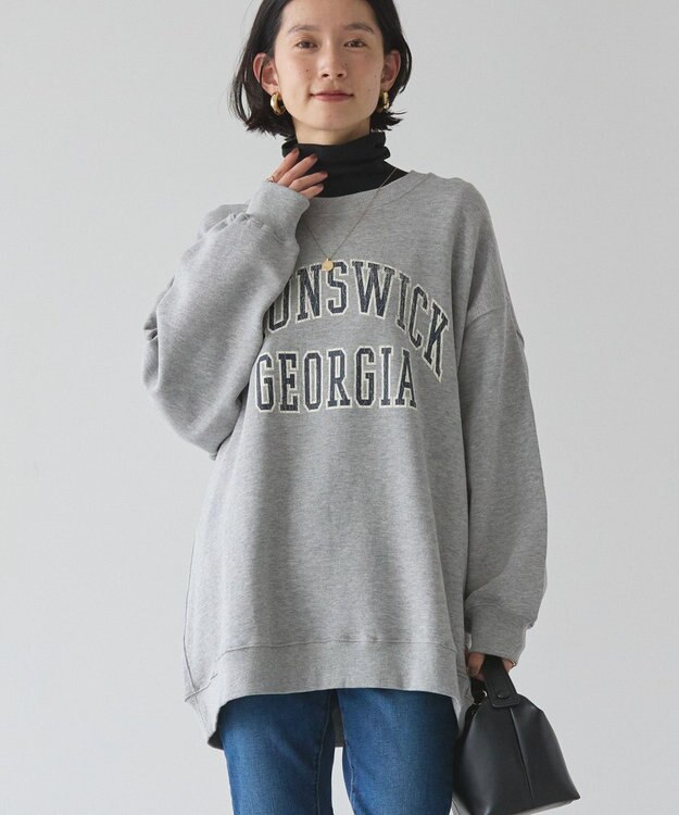 AMERICAN HOLIC ＢＲＵＮＳＷＩＣＫ　ＧＥＯＲＧＩＡ　ＢＩＧスウェット Light Gray Mixture