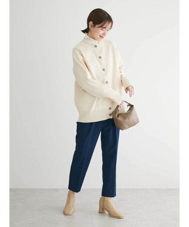 Green Parks きれいシルエットパンツ（アンクルテーパード） Dark Navy