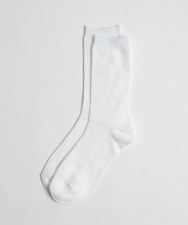 WEGO 無地リブソックス（丈21cm） ホワイト