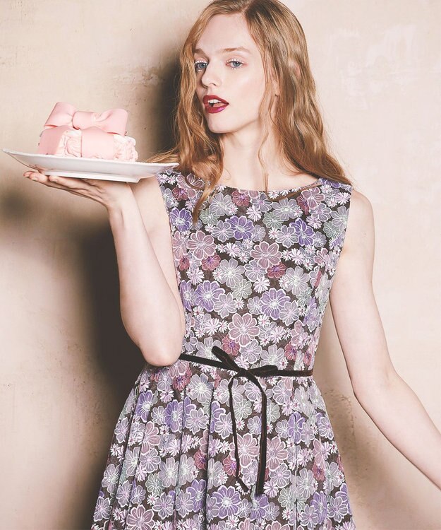 TOCCA 【洗える】BUTTERFLY BUSH ドレス ブラウン系7