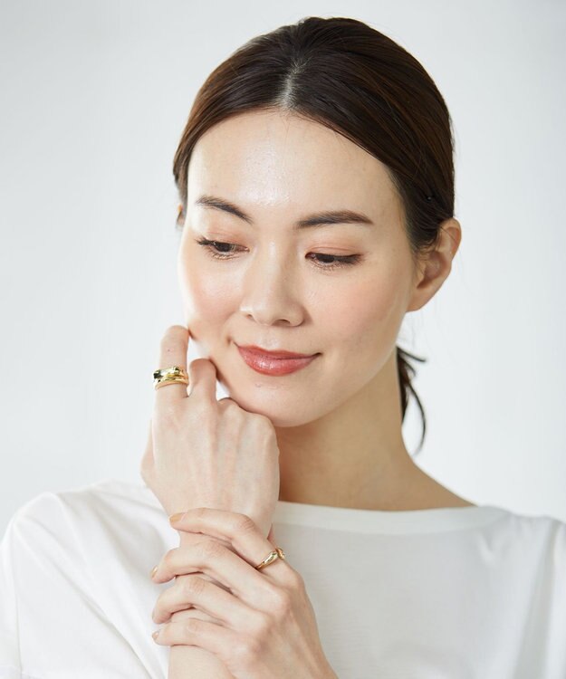 ICB SV925 ナローシルバーリング ゴールド系