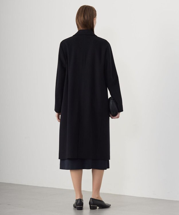 ICB ウールカシミヤメルトン チェスターコート ブラック系