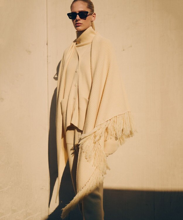 NAVE ウールカシミヤ ハイネック ライトイエロー系