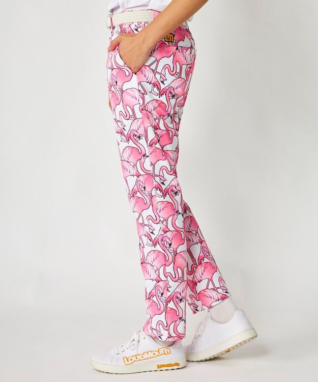 FILA GOLF／marie claire 【Loudmouth】柄ロングパンツ Pink Panic