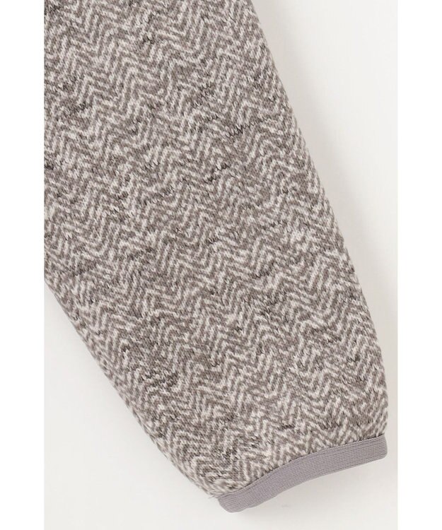 DAKS ツイーディフリース ブルゾン ライトグレー