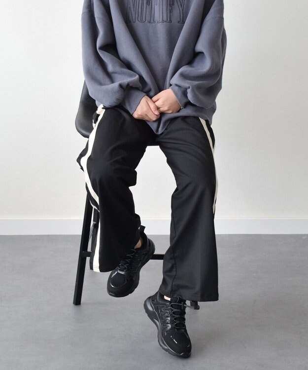 Bridget Birkin 【PARADIS COULEUR】異素材コンビワントーンスニーカー ブラックコンビ