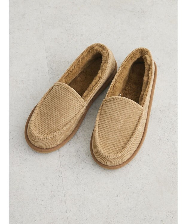 Green Parks ・ｒｉｃｈ　ｂｌｕｅ　ムートンスリッポン Beige