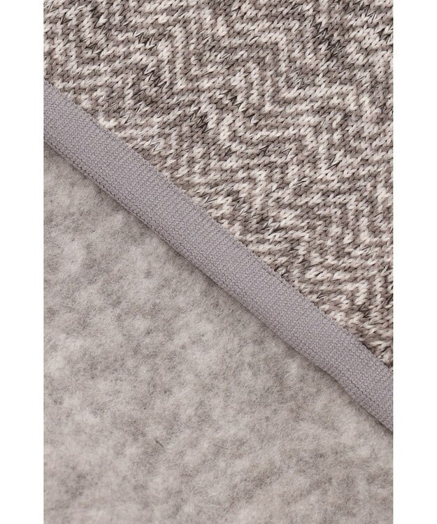 DAKS ツイーディフリース ブルゾン ライトグレー