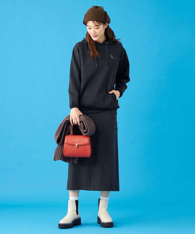 SHARE PARK LADIES 【UVカット・吸水速乾・ストレッチ・軽量・アンチピリング 】ダンボールフードパーカー（S・Mサイズ） ブラック系