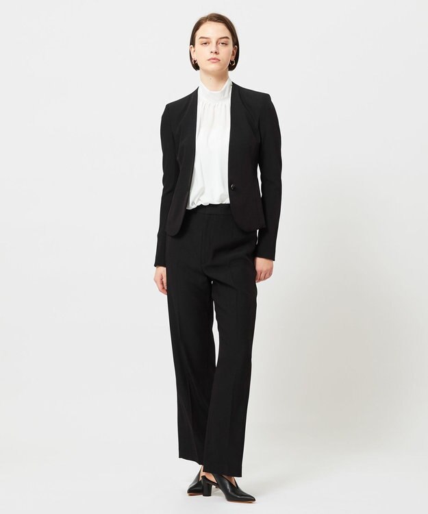 BEIGE， 【L-size】LUIZA / ノーカラージャケット Black