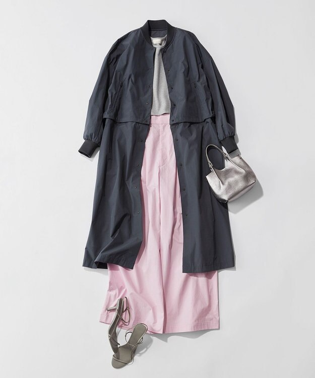 uncrave 【撥水・洗濯機洗い可】プルーフ ナイロン 3WAYコート（uncrave WHITE） ブルーグレー