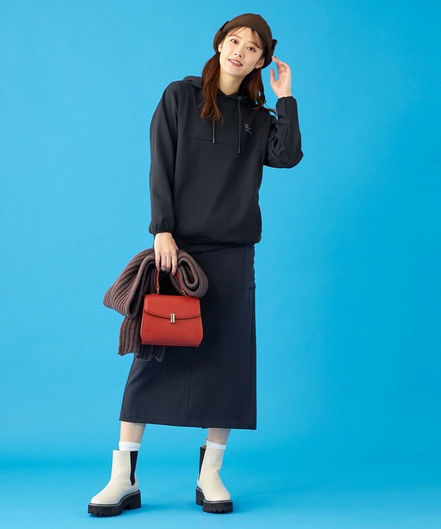 SHARE PARK LADIES 【UVカット・吸水速乾・ストレッチ・軽量・アンチピリング 】ダンボールフードパーカー（S・Mサイズ） ブラック系