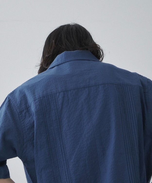 WEGO 【ユニセックス着用ITEM】キューバシャツ ブルー