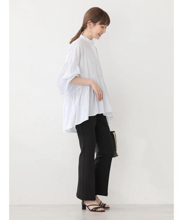 AMERICAN HOLIC サラックール／ＵＶカットティアードブラウス Off White