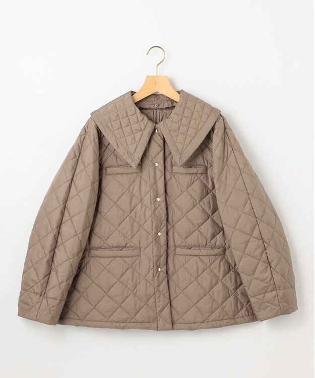 組曲 S 【洗える・中綿】2WAYキルト コート ベージュ系