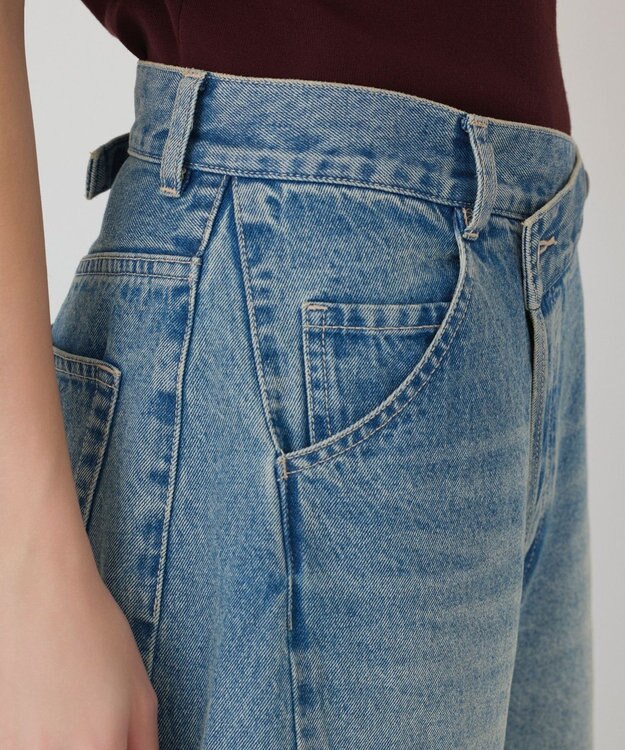 GRACE CONTINENTAL ラップ2wayデニムパンツ ブルー