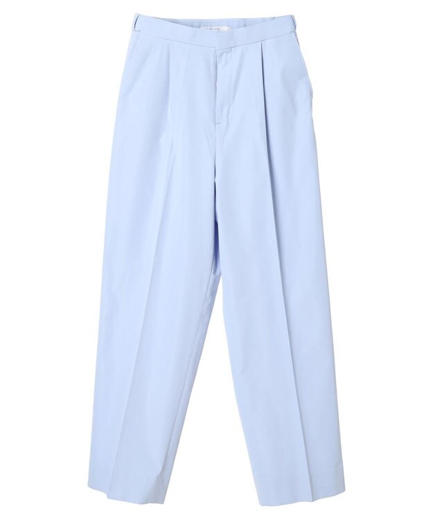 Green Parks きれいシルエットパンツ（ワイドストレート） Sax