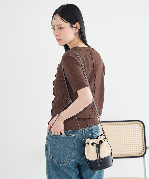 earth music&ecology SET2点メロータンク＋カーディガン Brown