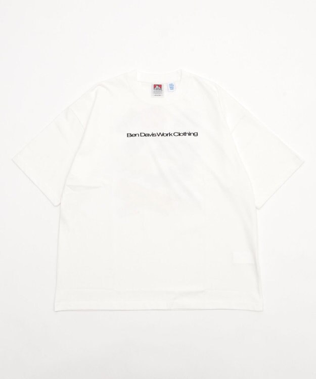 WEGO 【ユニセックス着用ITEM/SMLサイズ展開】別注BENDAVISクールタッチグラフィックT（SS） ホワイト