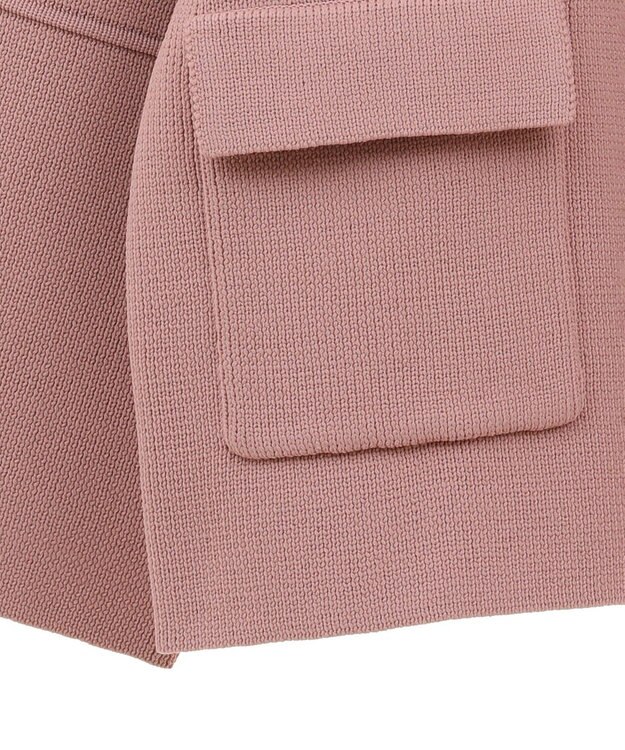 Green Parks ・ｓｗｉｎｇ　ｂｙ　Ｗ－ＺＩＰニットカーディガン Pink