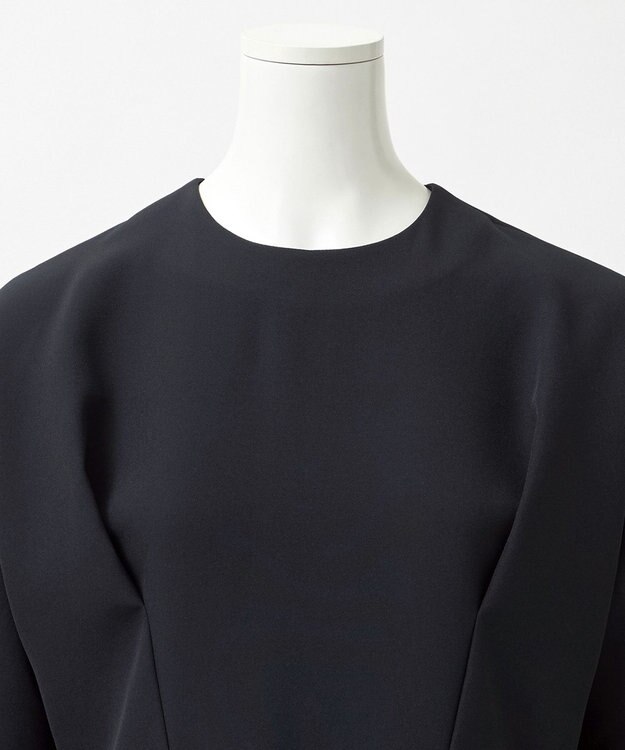 23区 【R(アール)】ライトダブルクロス ドルマンスリーブ ブラウス ネイビー系