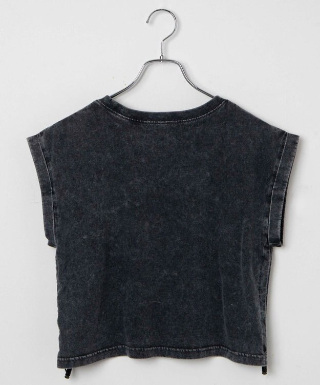 WEGO ヴィンテージウォッシュドロストデザインT スミクロ