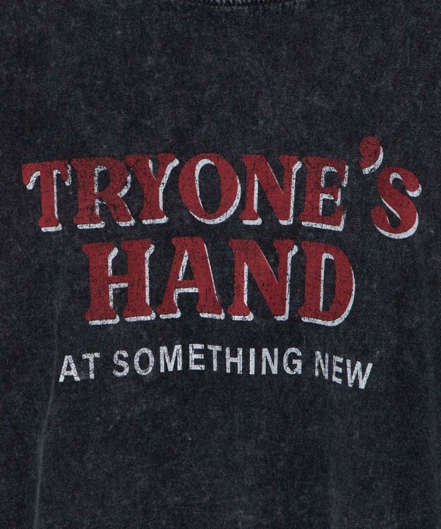 WEGO ヴィンテージウォッシュドロストデザインT スミクロ