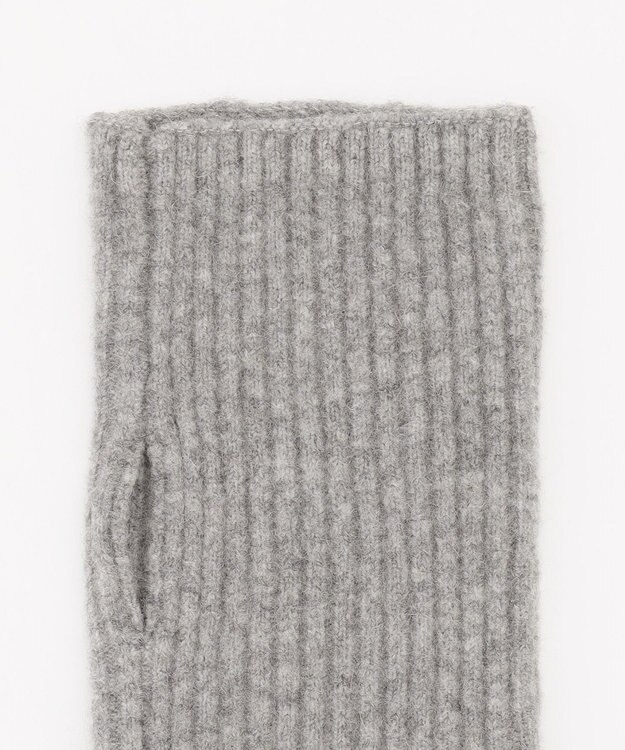 UNFILO ふわふわニット アームウォーマー グレー