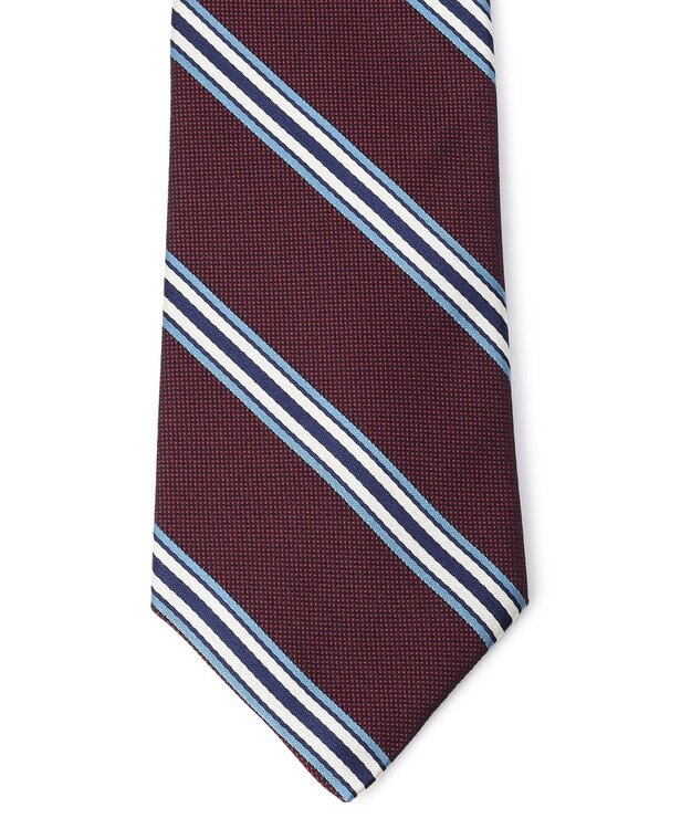 J.PRESS MEN 【STRUCTURE MIX COLLECTION】レジメンタル ネクタイ ワイン系2