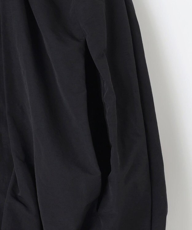 NAVE 【Nave　洗える】ソフトタフタ  スリットスリーブ ブルゾン ブラック系