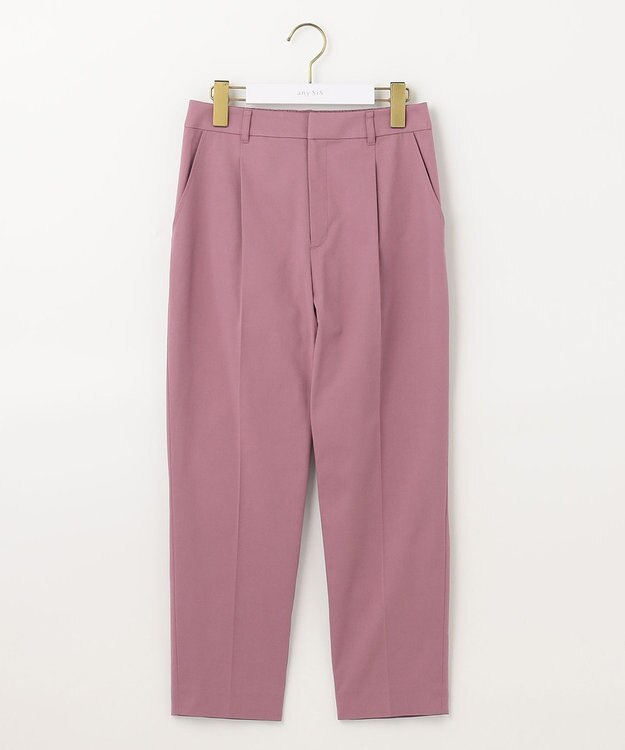 ANY SIS 【UVケア・接触冷感・撥水】クールタッチミラクルガード テーパード パンツ モーヴピンク