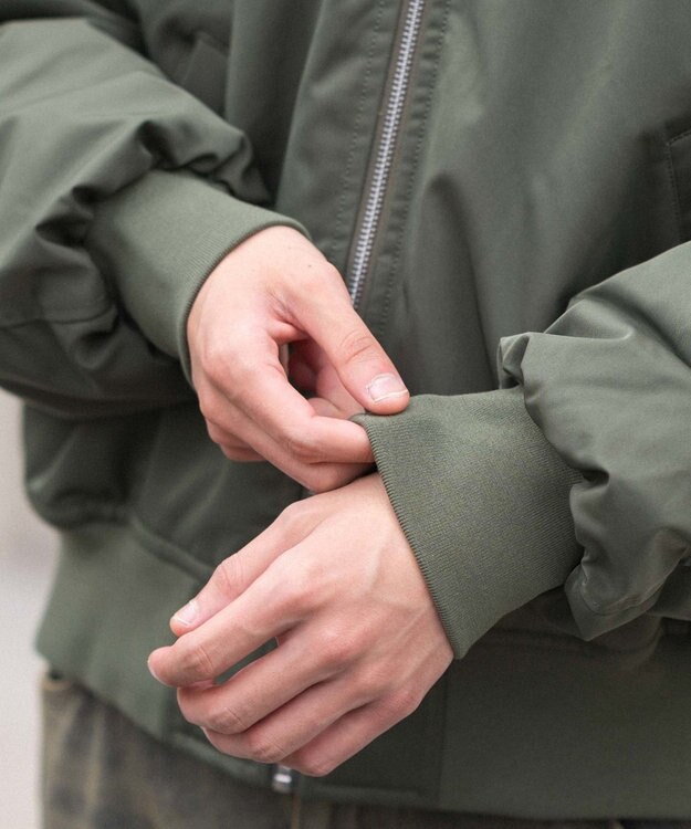 WEGO 【ユニセックス着用ITEM】2WAYフードパファーMA－1 カーキ