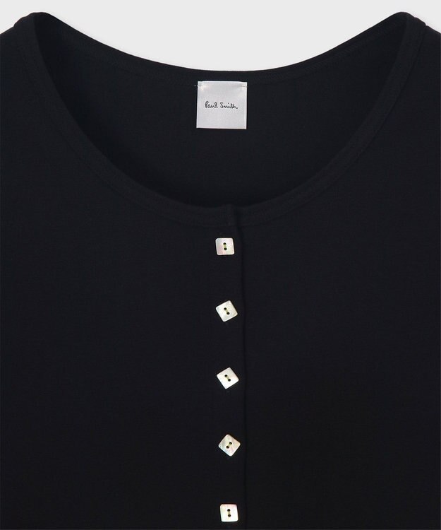 Paul Smith スクエアボタン 長袖カットソー ブラック