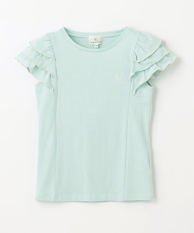 組曲 KIDS 【150-160㎝】メローメロー Tシャツ ミントグリーン系