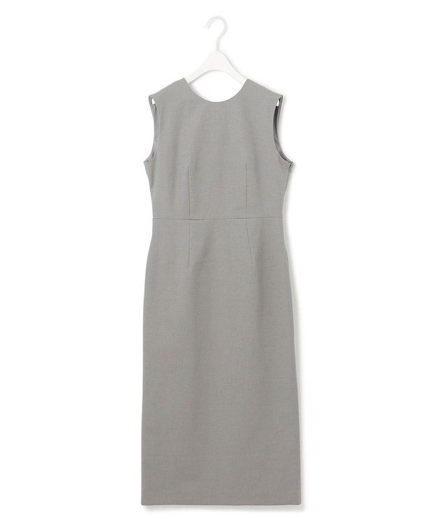 ICB L 【接触冷感・UVケア・撥水・洗える】 LooseWeave ノースリーブワンピース モスグレー系