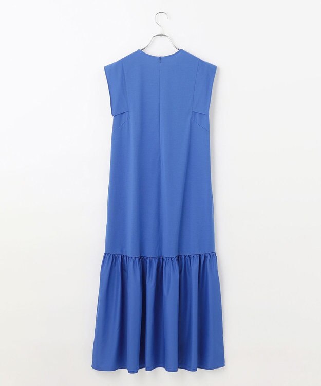 #Newans 【撥水・吸水速乾】コンビネーションペプラムワンピース ブルー系