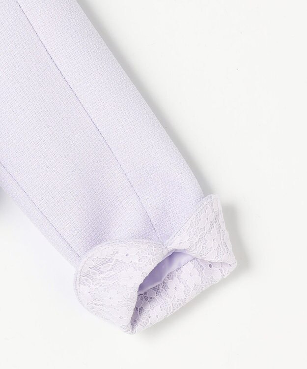 ANY KIDS ノーカラー ボレロジャケット ラベンダー