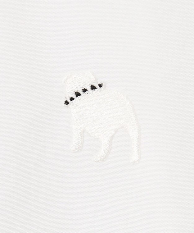 J.PRESS MEN 【WEB限定】ピンオックスバンドカラーバックブル シャツ ホワイト系