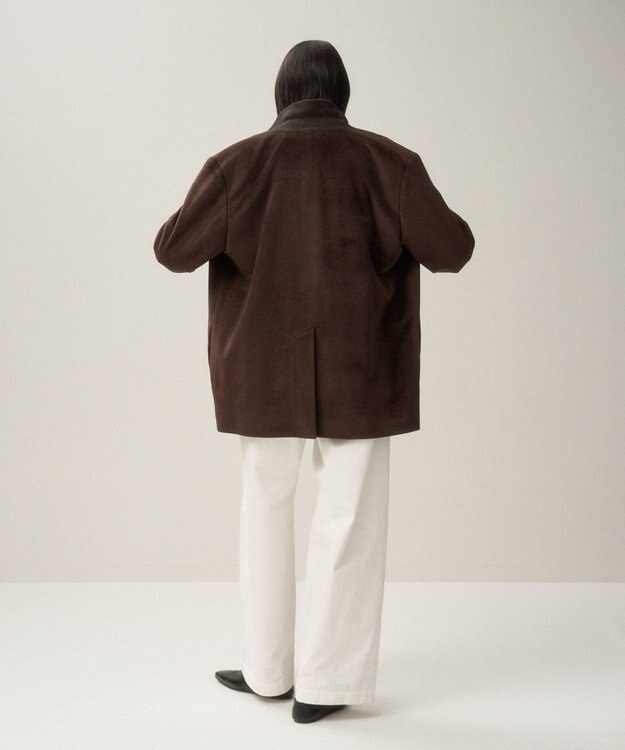 ATON NIDOM COTTON | タックワイドパンツ WHITE