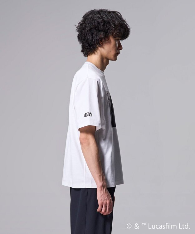 JOSEPH HOMME 【WEB限定】【スター・ウォーズ 】 JOSEPH HOMME スター・ウォーズ / リラックスフォルム クルーネックプリントTシャツ ホワイト系1